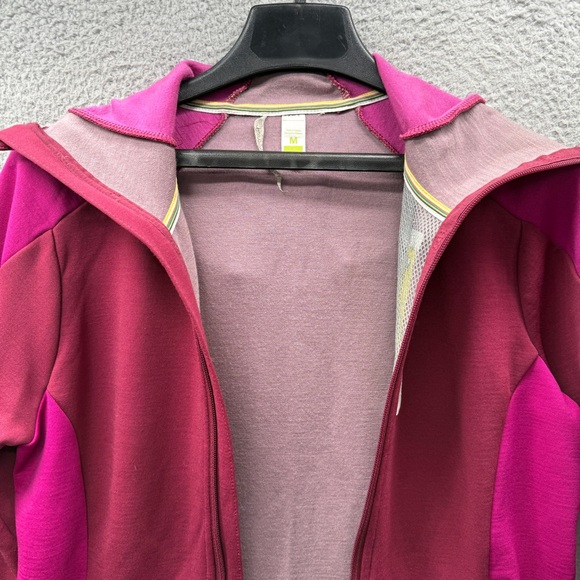 Smartwool full Zip Intraknit Hooded Merino Wool Jacket Magenta Berry Women’s M - Picture 10 of 16